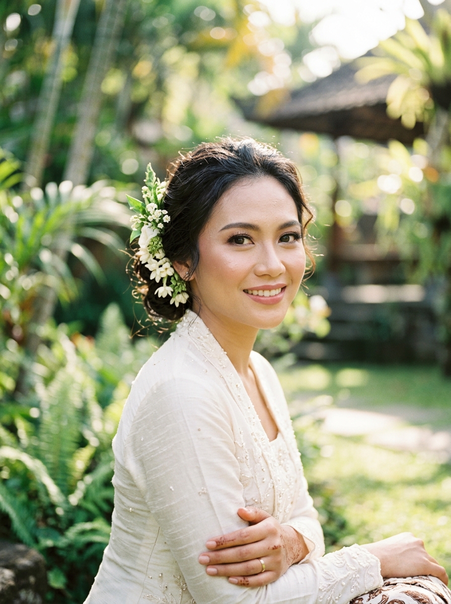 Potret anggun mempelai wanita, Nara